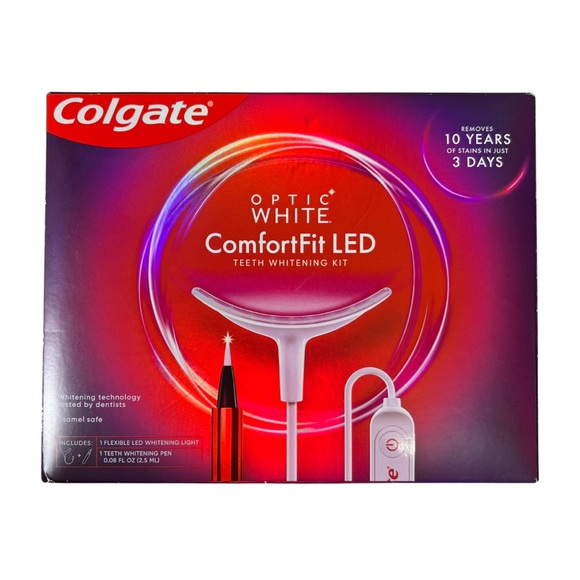 colgate Other - Colgate Optic White ComfortFit LED Teeth Whitening Kit Pen Stain Remover Dental